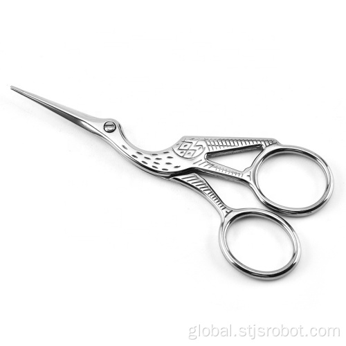 Embroidery Scissors Stork cross-stitch sewing crane scissors silver stainless steel scissors Supplier